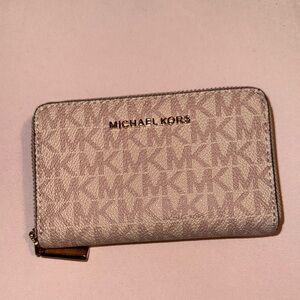 Michael Kors Beige Monogram Wallet